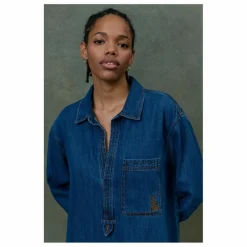 Sale Louise Misha Robe Siana Denim - Collection Femme | Bleu