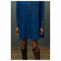 Sale Louise Misha Robe Siana Denim - Collection Femme | Bleu