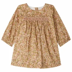 Best Bonpoint Robe Smockée Felicie Liberty Coton Bio | Mauve