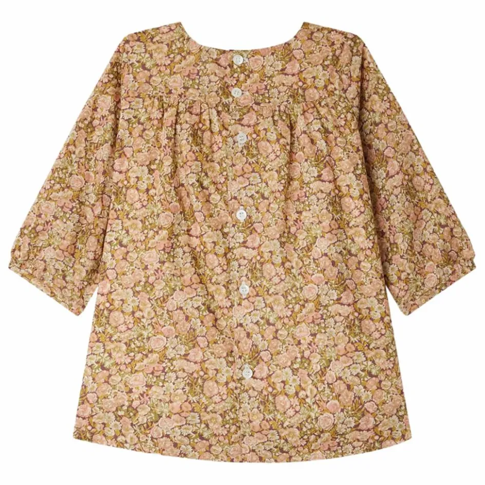 Best Bonpoint Robe Smockée Felicie Liberty Coton Bio | Mauve