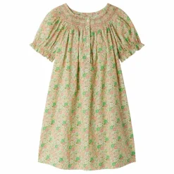 Enfant Bonpoint Robes, Combinaisons*Robe Smockée Jarah Liberty Coton Bio |