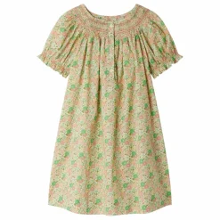 Enfant Bonpoint Robes, Combinaisons*Robe Smockée Jarah Liberty Coton Bio |