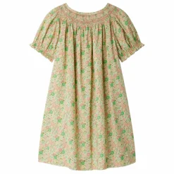 Enfant Bonpoint Robes, Combinaisons*Robe Smockée Jarah Liberty Coton Bio |