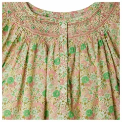 Enfant Bonpoint Robes, Combinaisons*Robe Smockée Jarah Liberty Coton Bio |