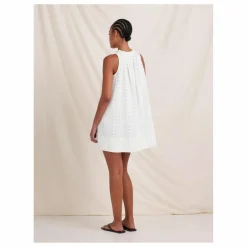Peony Robe Summer Brodée | Blanc