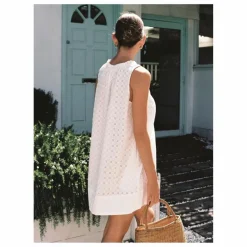 Peony Robe Summer Brodée | Blanc