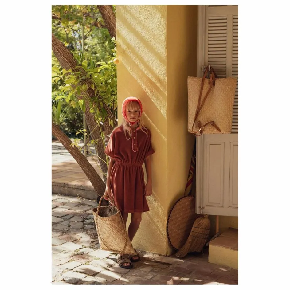 Hot Marlot Paris Robe Thelma Eponge | Rouille