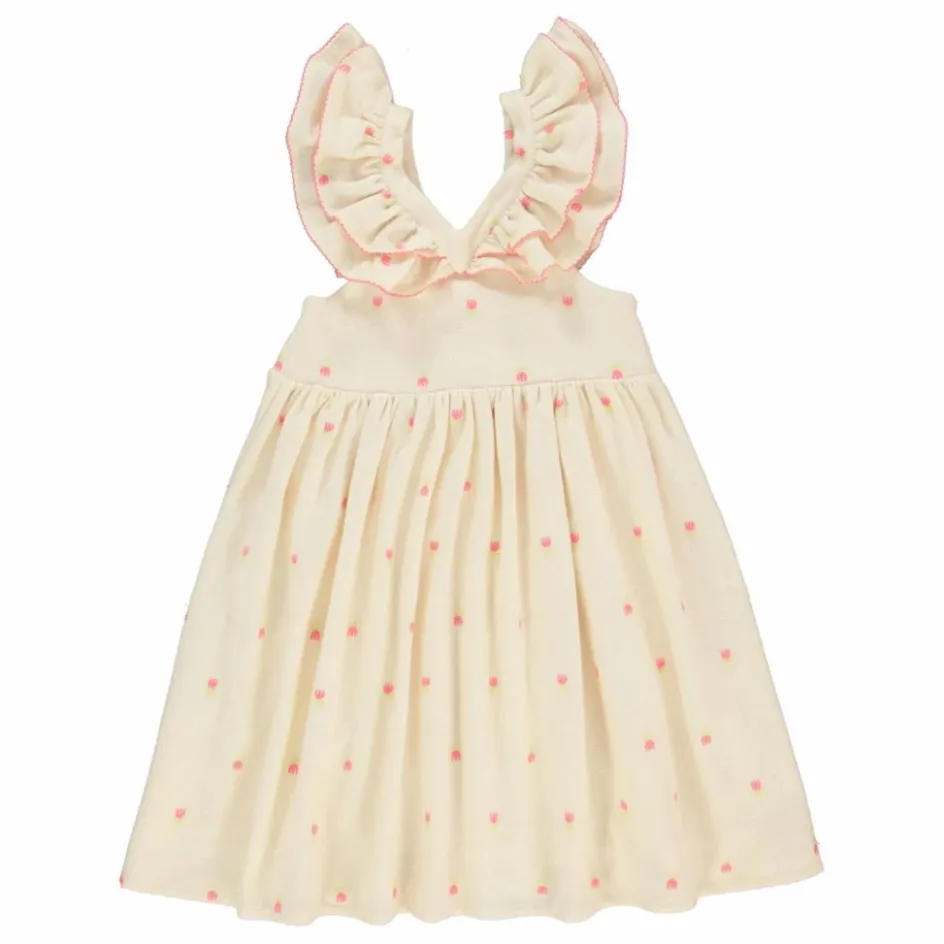 Online Bebe Organic Robe Tulipes Coton Bio | Beige