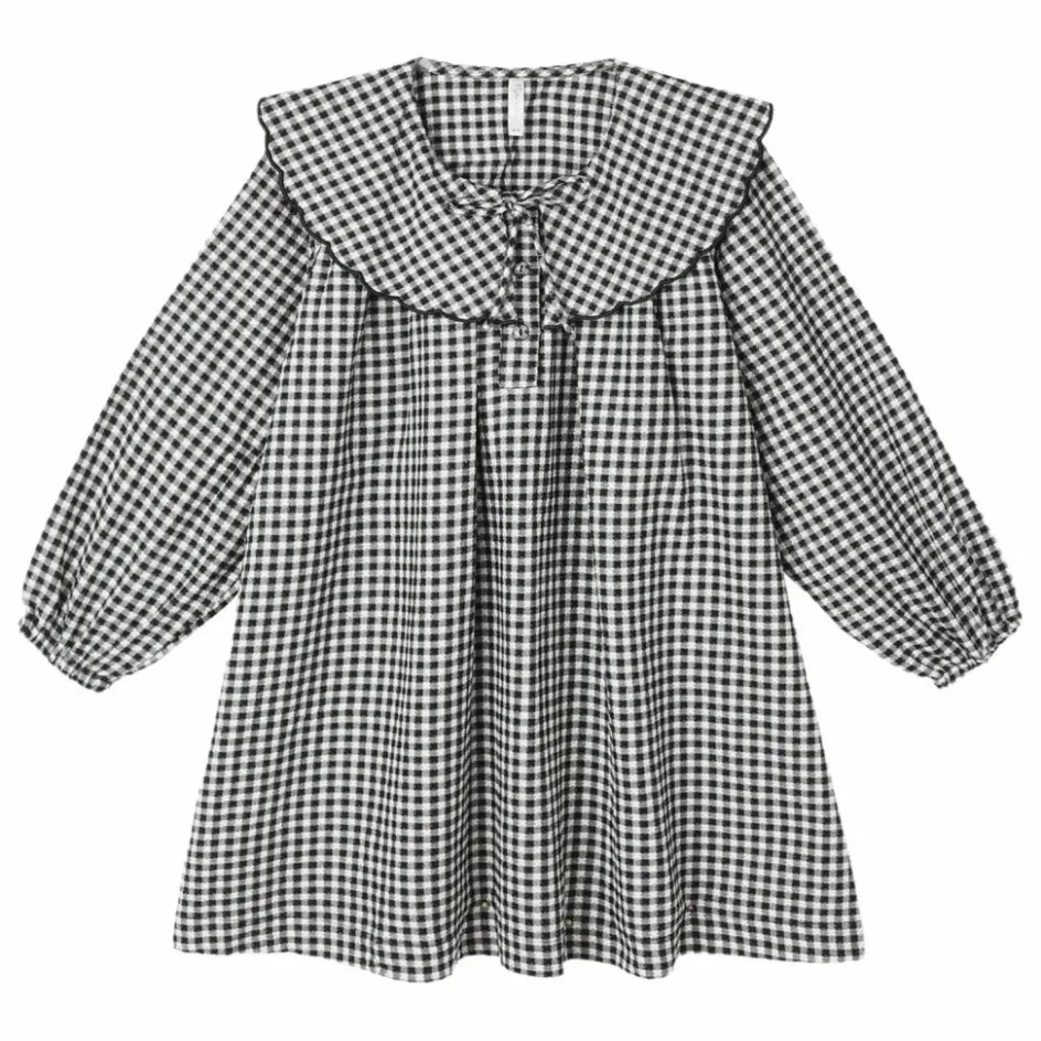 Outlet Rylee + Cru Robe Vichy | Noir