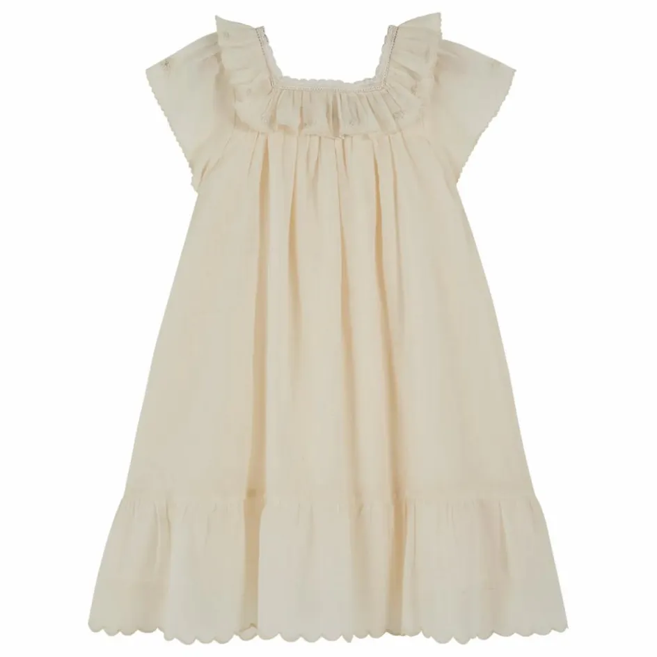 New Emile et Ida Robe Vintage Unie | Ecru