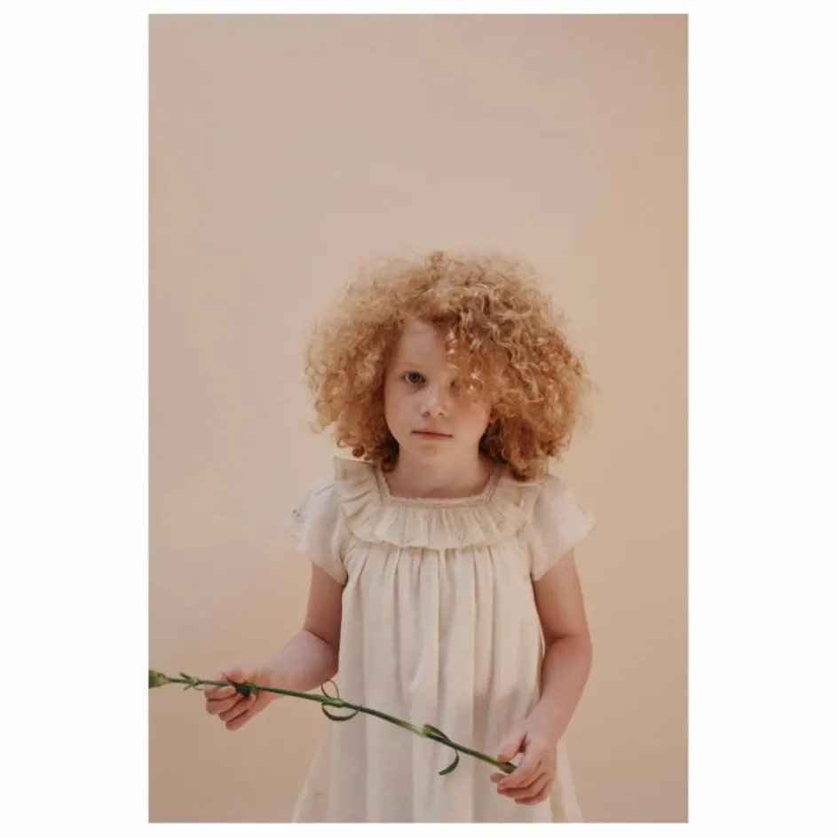 New Emile et Ida Robe Vintage Unie | Ecru
