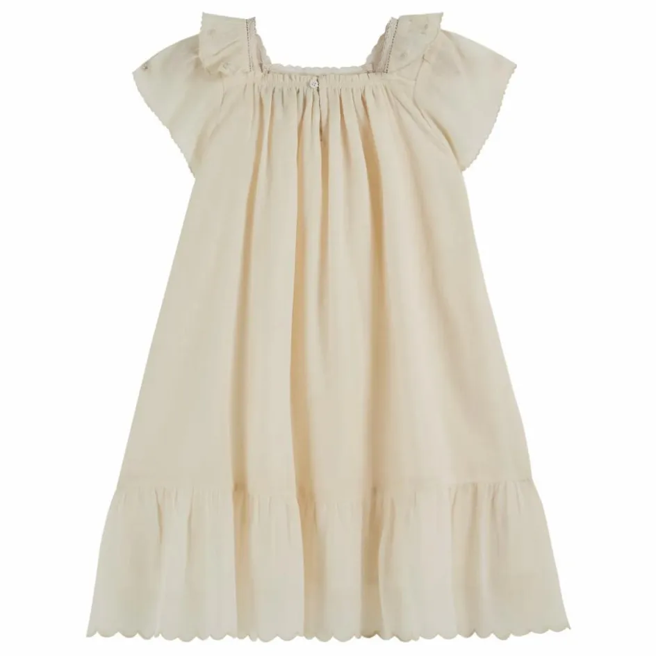 New Emile et Ida Robe Vintage Unie | Ecru