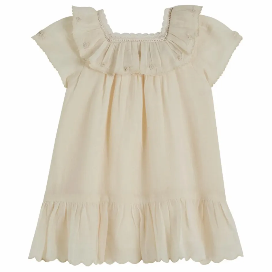 New Emile et Ida Robe Vintage Unie | Ecru