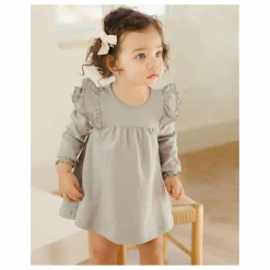 Enfant Quincy Mae Robes, Combinaisons|Robes*Robe Volants Coton Bio |