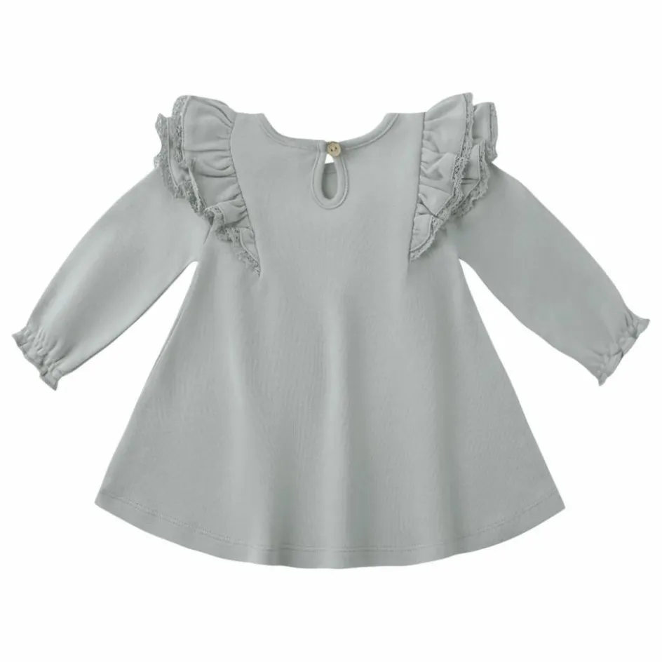 Enfant Quincy Mae Robes, Combinaisons|Robes*Robe Volants Coton Bio |