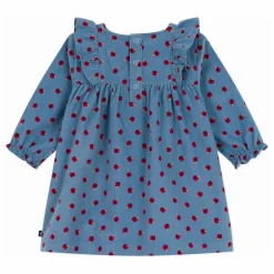 New Robe Volants Pommes Velours Côtelé Coton Bio | Robes