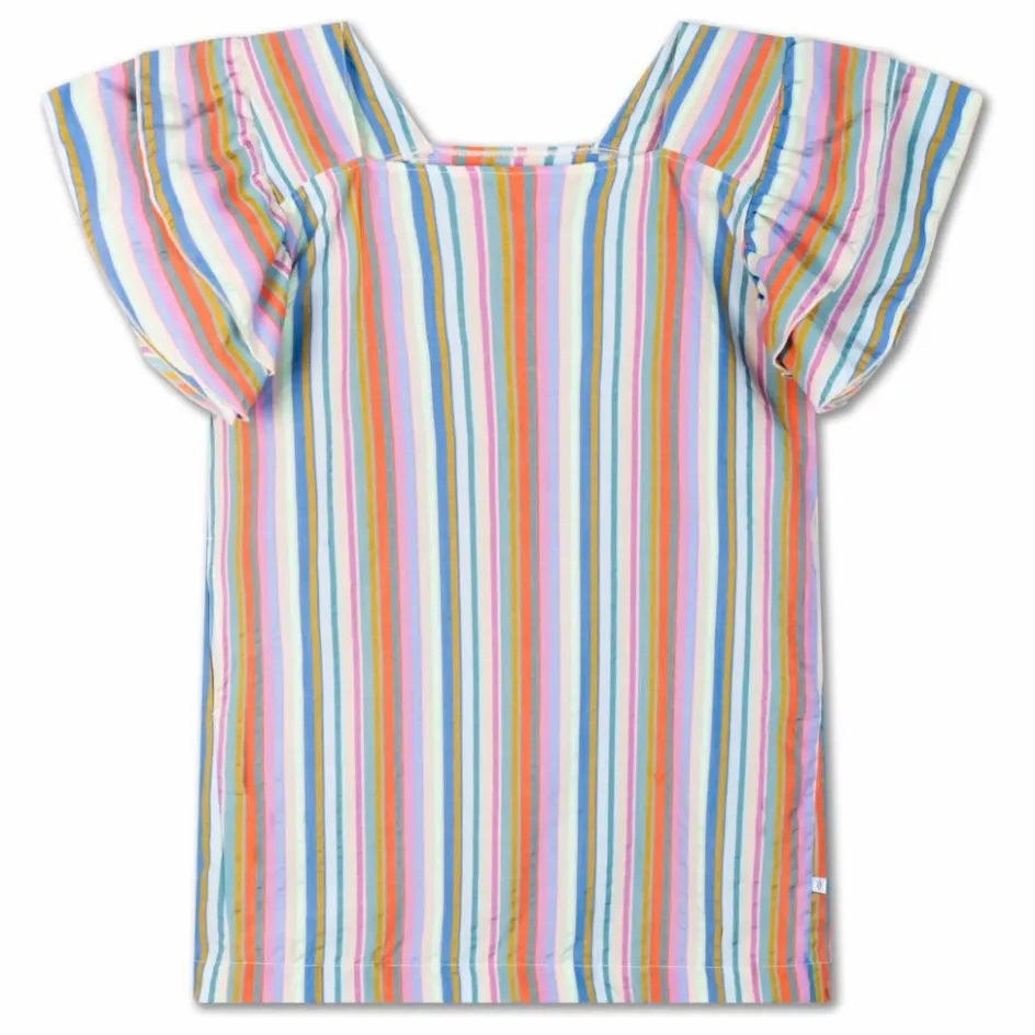 Enfant Repose AMS Robes, Combinaisons|Robes, Combinaisons*Robe Volants Rayures Tencel |