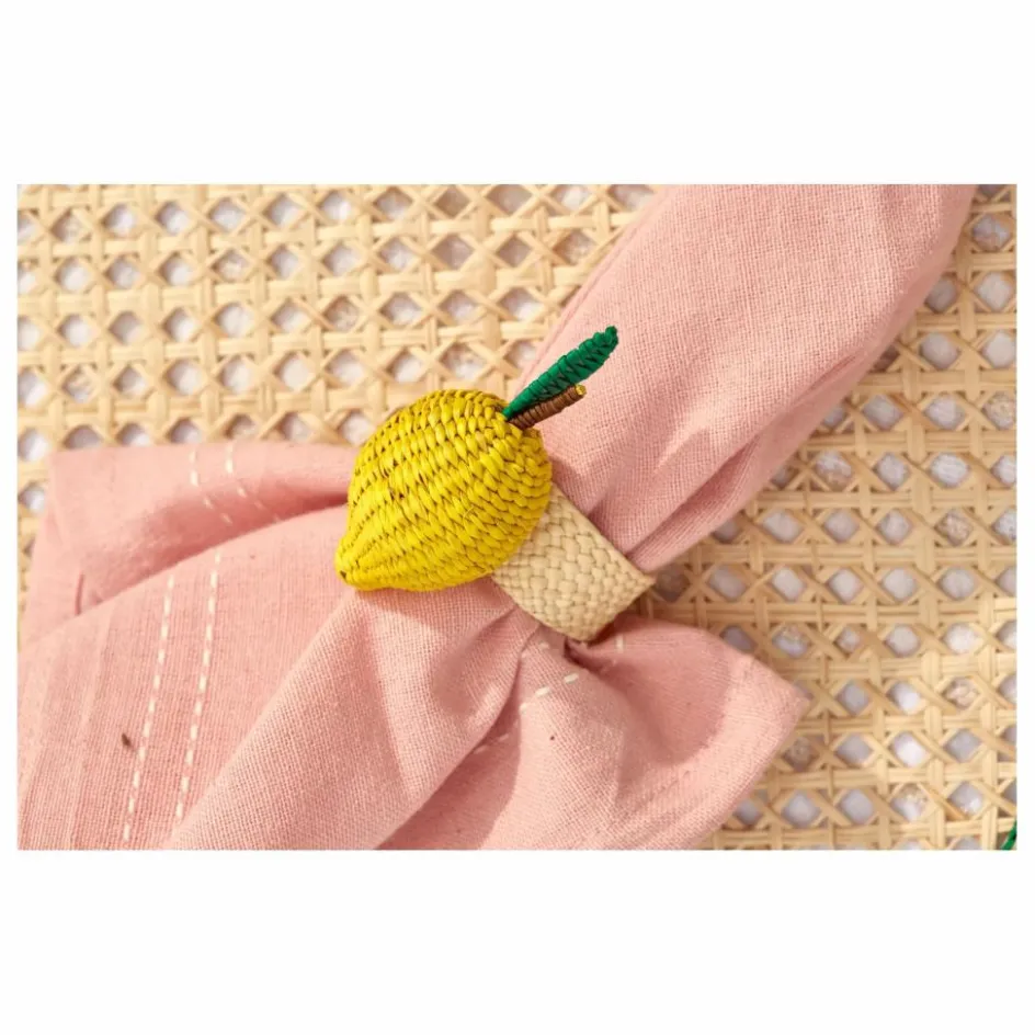 Outlet Coro Cora Rond de serviette Citron | Jaune