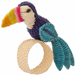 Hot Coro Cora Rond de serviette Toucan | Bleu