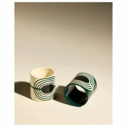 New Maison Sarah Lavoine Ronds de serviette laqués Mirage - Set de 2 | Thé de Chine