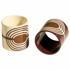 Sale Ronds de serviette laqués Mirage - Set de 2 | Art De La Table