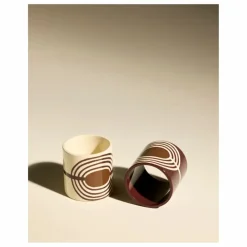 Sale Ronds de serviette laqués Mirage - Set de 2 | Art De La Table