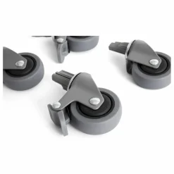 Hot Hay Roues pour cagette pliable Crate - Set de 4 | Gris