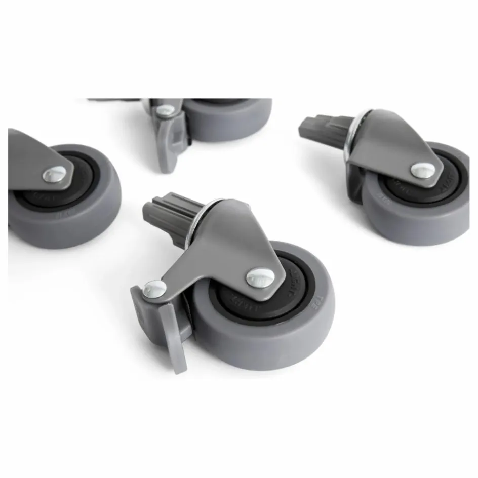 Hot Hay Roues pour cagette pliable Crate - Set de 4 | Gris