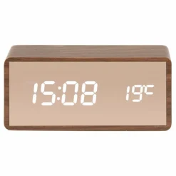 Present Time Réveil LED Copper en bois ||Homme High-Tech|High-Tech, Office