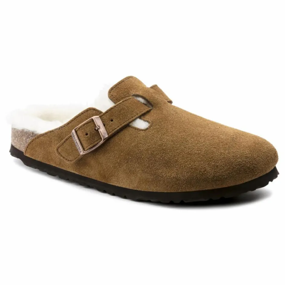 BIRKENSTOCK Sabots Boston Shearling - Collection Adulte | Camel