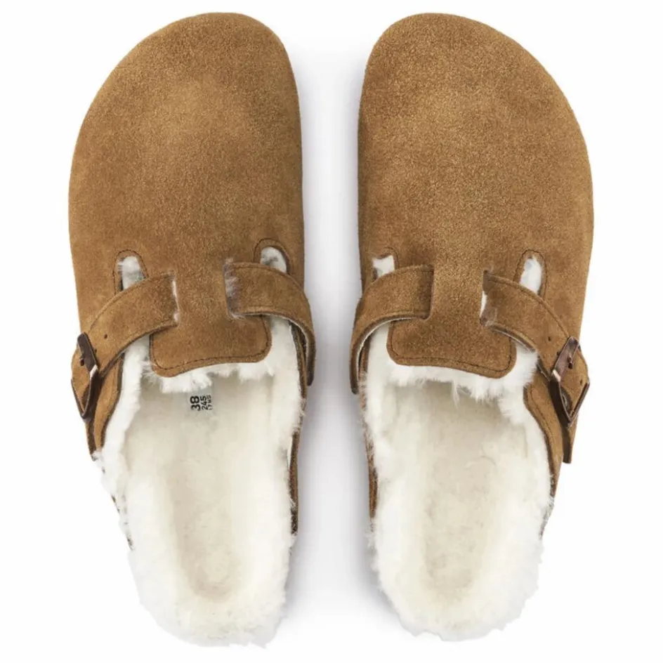 BIRKENSTOCK Sabots Boston Shearling - Collection Adulte | Camel