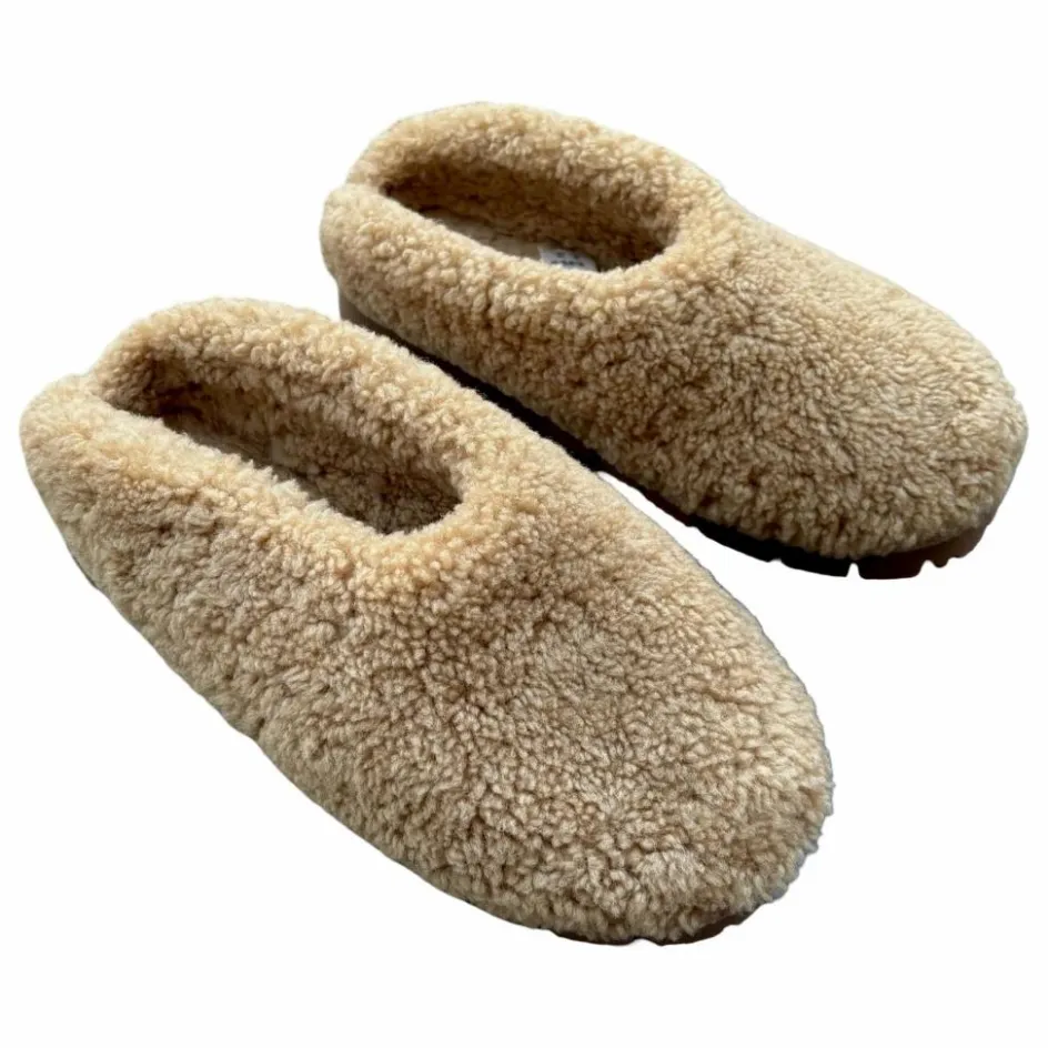 New ILDA'S sheep Sabots Peau Lainée Mérinos | Beige