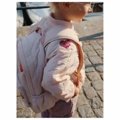 Konges Sløjd Sac à Dos Matelassé Juno Coeurs Brodés | Rose pâle