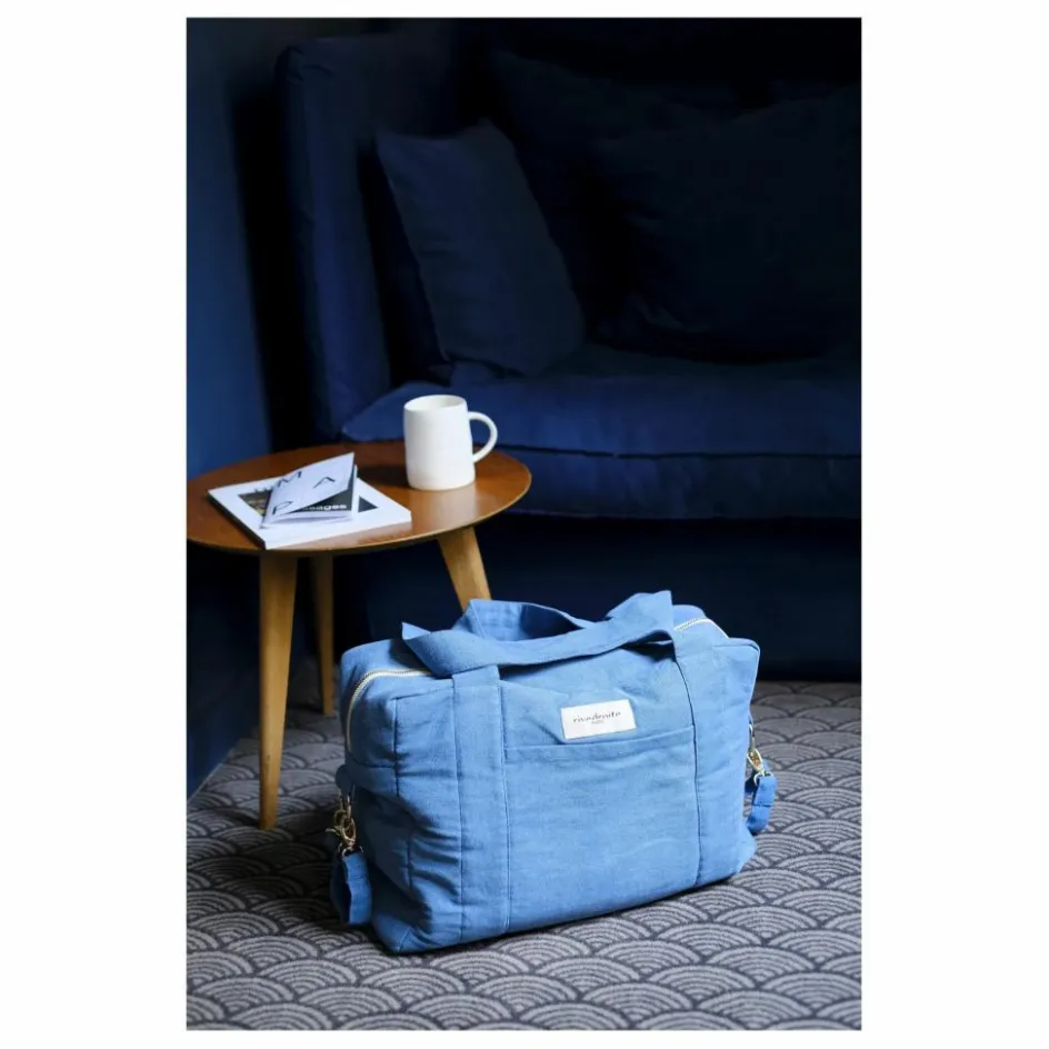 Outlet rivedroite Sac à langer Darcy en coton recyclé | Denim clair