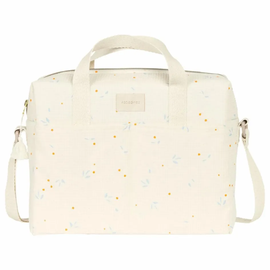 Nobodinoz Sac à langer imperméable Gala Opéra Orange Cherries || Cadeau De Naissance|Puériculture