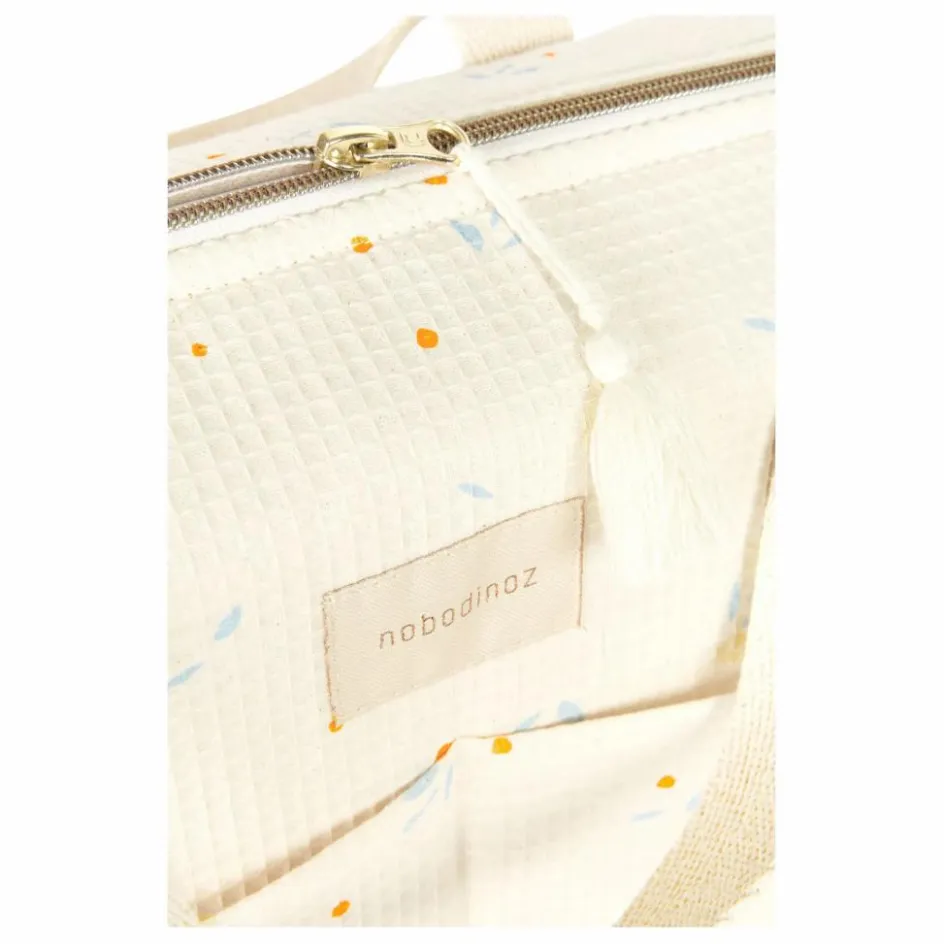 Nobodinoz Sac à langer imperméable Gala Opéra Orange Cherries || Cadeau De Naissance|Puériculture