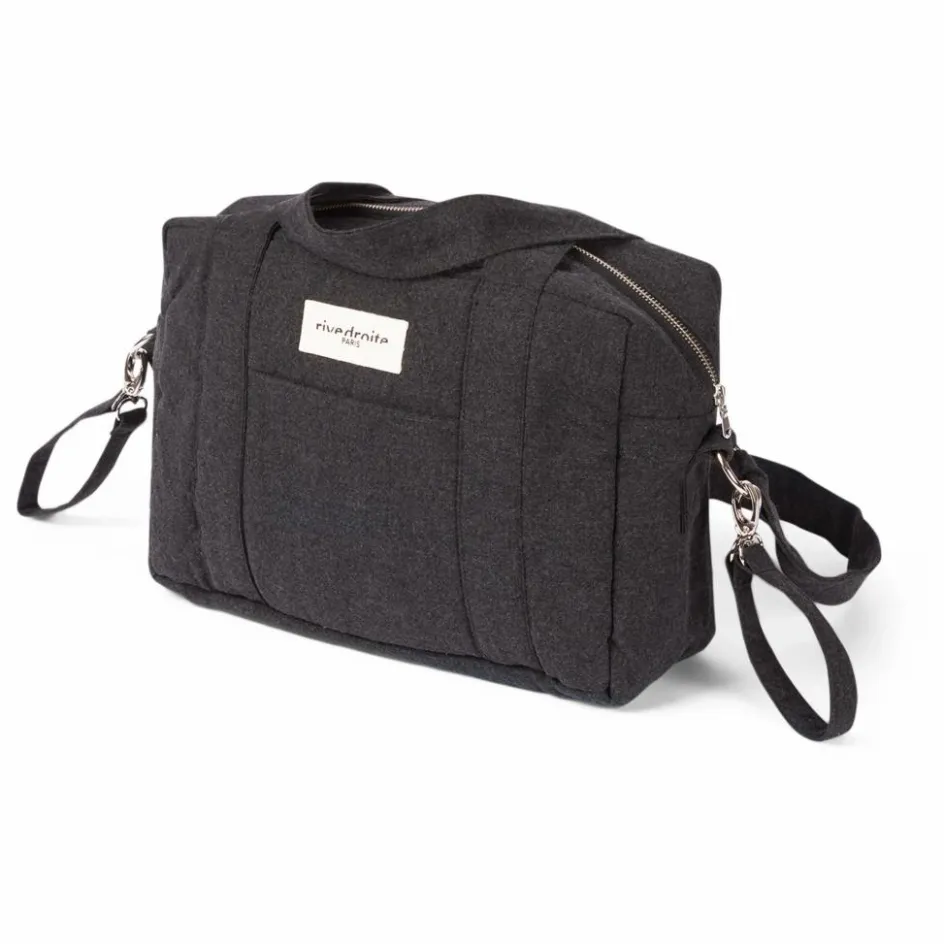 Outlet rivedroite Sac à langer Mini Darcy en coton recyclé | Noir