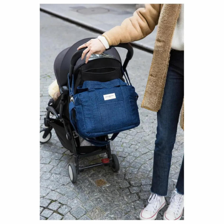 Outlet Sac à langer Mini Darcy en Denim Upcyclé | Sacs À Langer|Puériculture