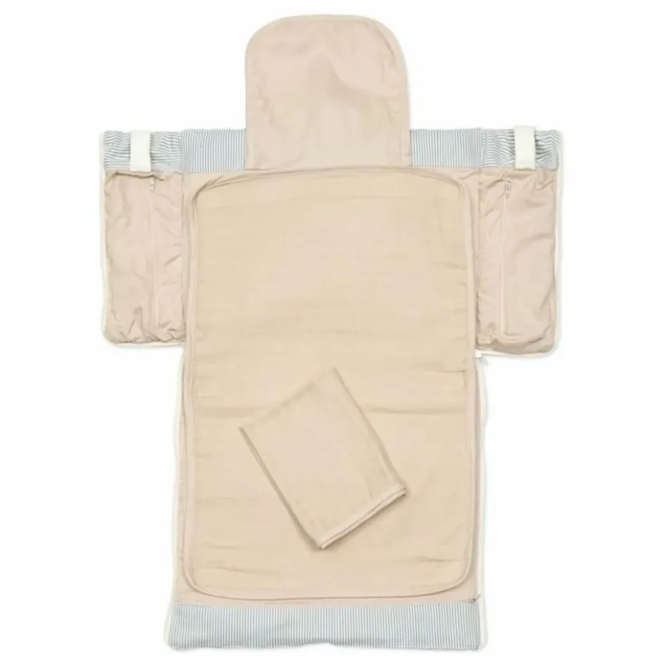 Hot Cam Cam Sac à langer multifonction rayé | Bleu Clair