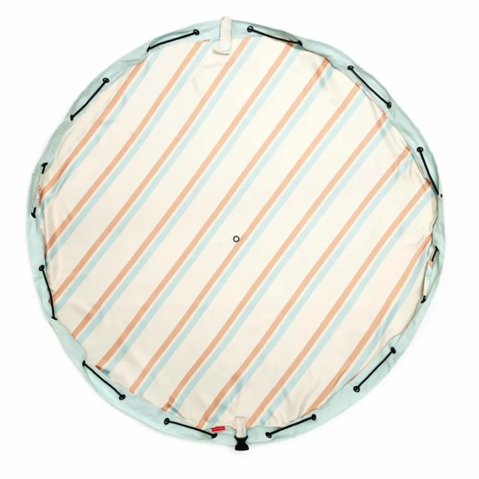 Discount Play and Go Sac / Tapis de jeu d'extérieur Noomad - Rayures | Bleu ciel
