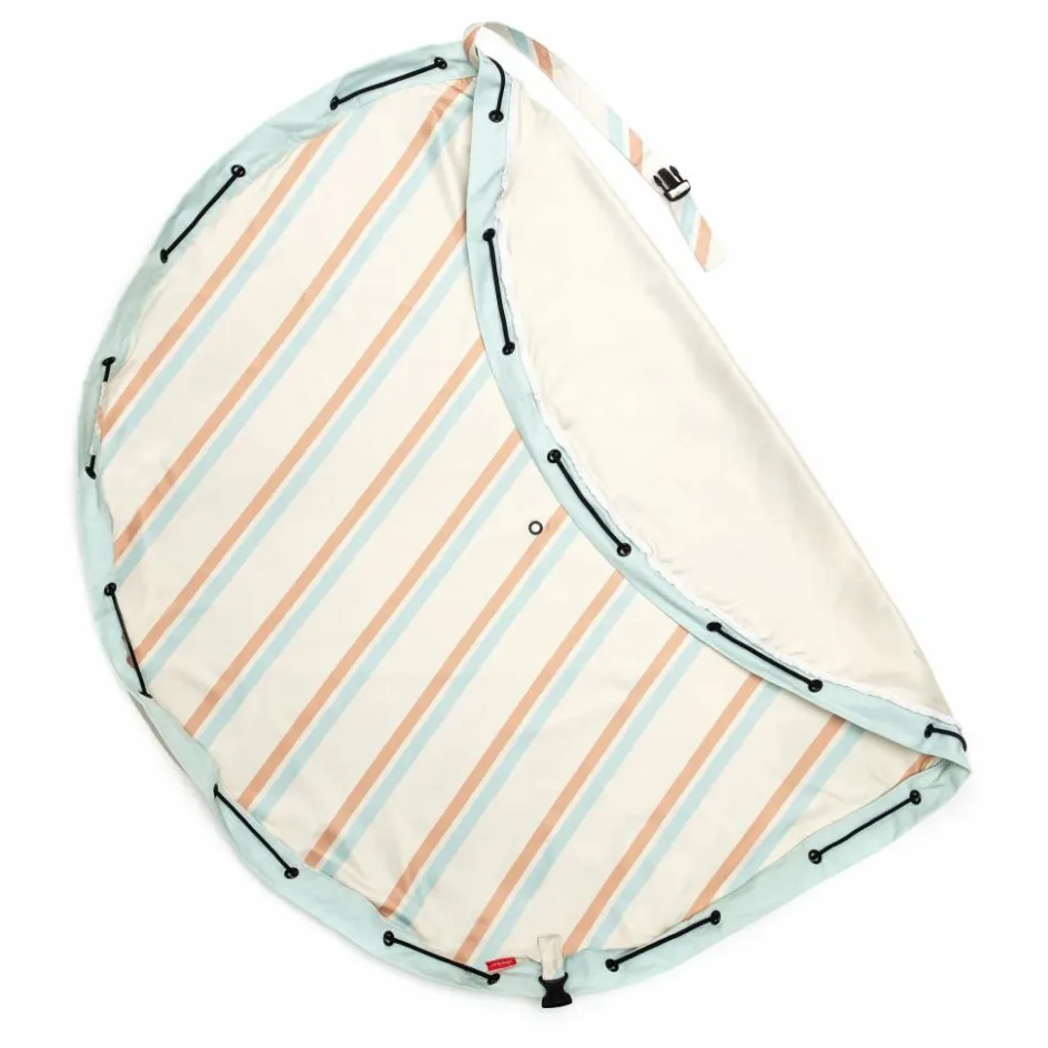 Discount Play and Go Sac / Tapis de jeu d'extérieur Noomad - Rayures | Bleu ciel