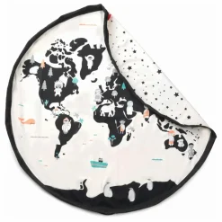 Outlet Play and Go Sac / Tapis de jeu Noomad - Carte du Monde | Blanc