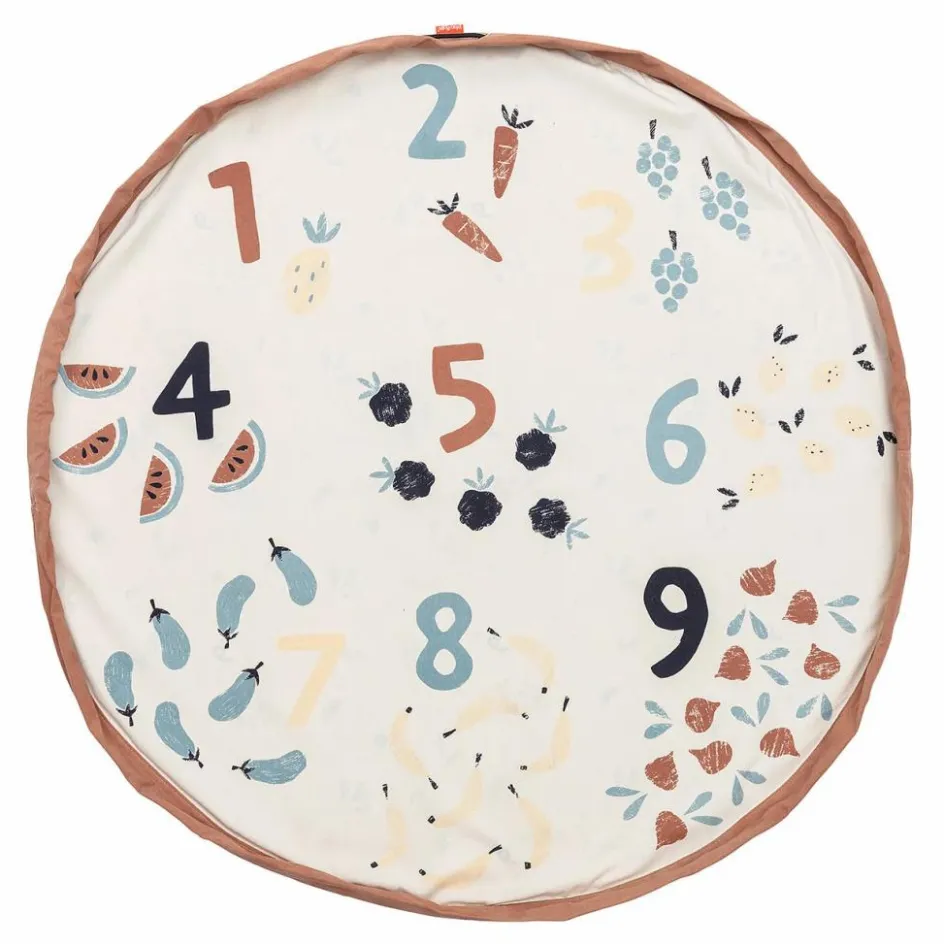 Play and Go Sac / Tapis de jeu Noomad - Nombres et Légumes| Tapis De Jeux