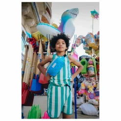 Sale Holi & Love Sac Banane Coeur Coton Bio | Turquoise
