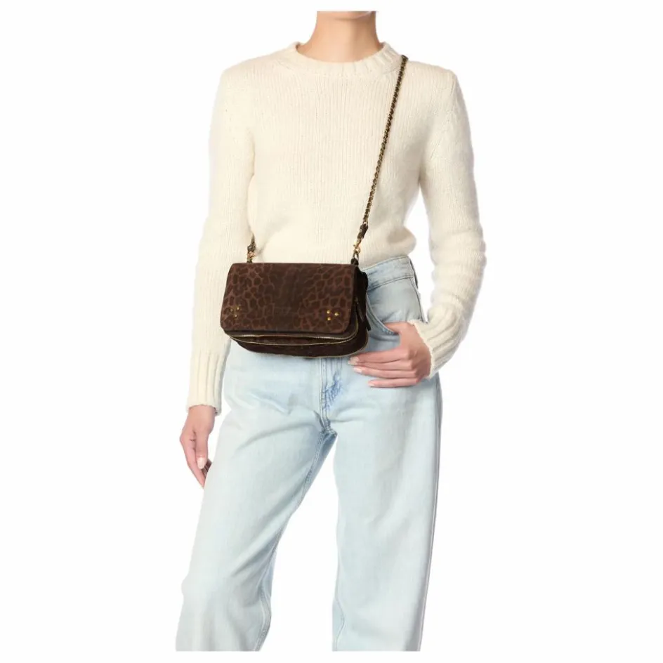 Femme Jérôme Dreyfuss Sacs À Main*Sac Bobi Croûte Velours Léopard |