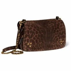 Femme Jérôme Dreyfuss Sacs À Main*Sac Bobi Croûte Velours Léopard |