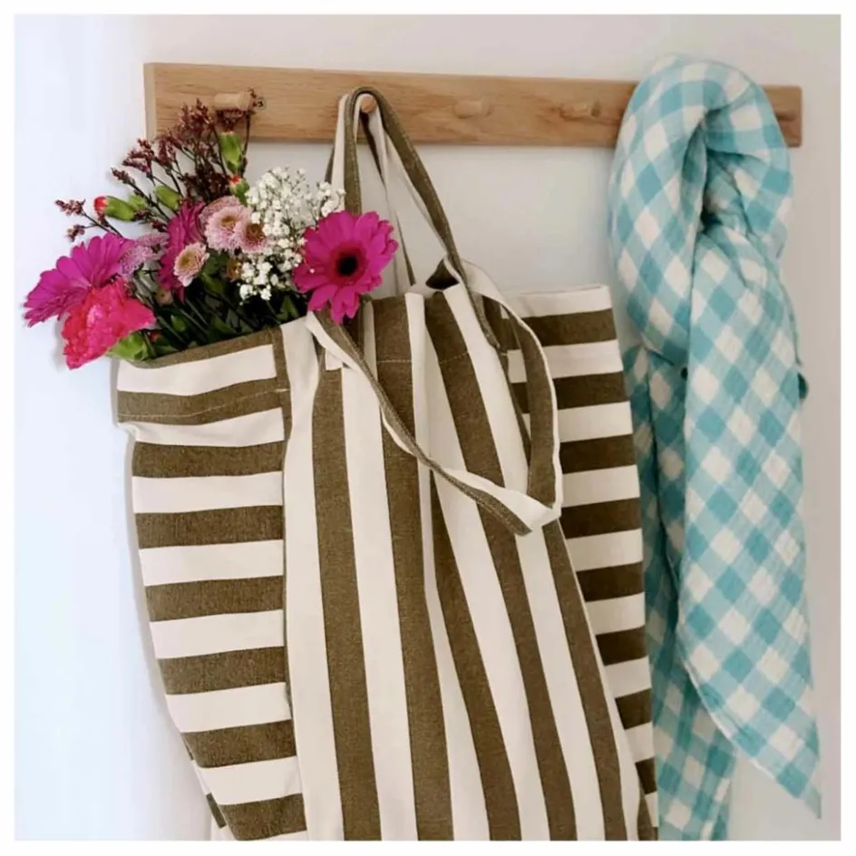 Rose in April Sac cabas rayée Elisabeth ||Femme Sacs Weeks Ends|Sacs Week-End