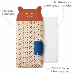 Enfant Les Petites Billes Linge De Lit Enfant*Sac de couchage multi-saison Léopard |