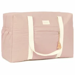 Sale Nobodinoz Sac de maternité imperméable en coton bio Opéra | Rose pâle