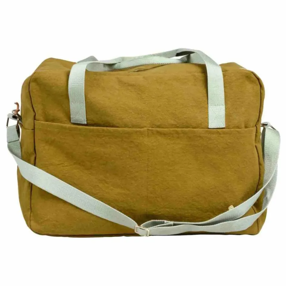 Discount La cerise sur le gâteau Sac de voyage en coton bio Iona | Gold